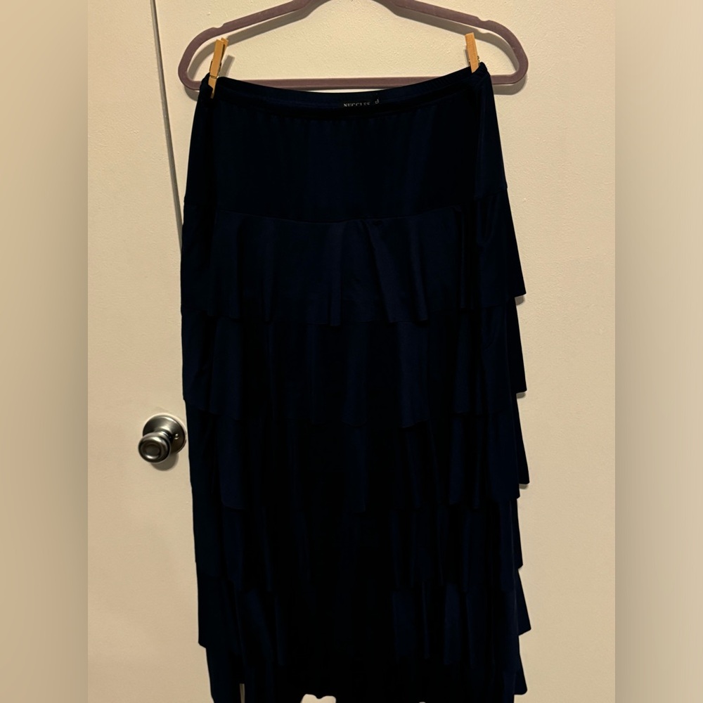 Nuggles blue tiered skirt